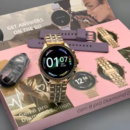 Fossil GEN 8 Women's Rose Gold Smart Watch Talk 2 Bluetooth Calling Smartwatch